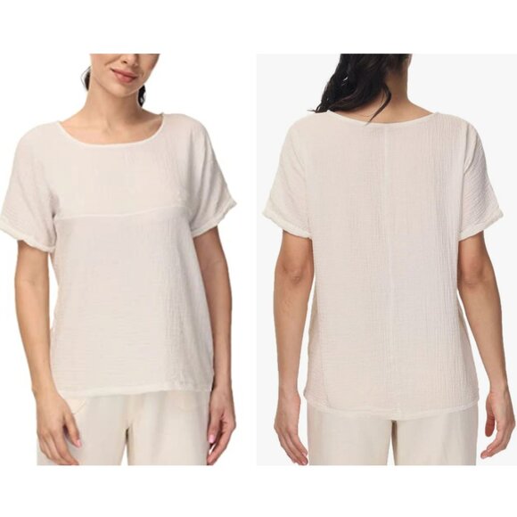 Soojun NWT crinkle linen and cotton top size M - Picture 13 of 13